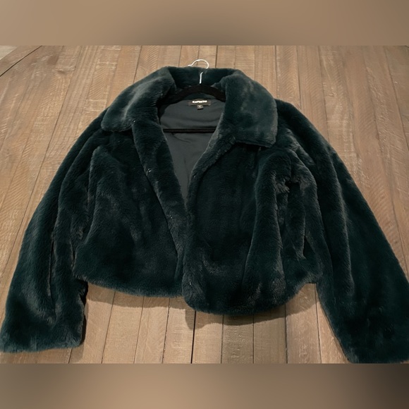 Express Faux Fur Coat - Picture 3 of 9
